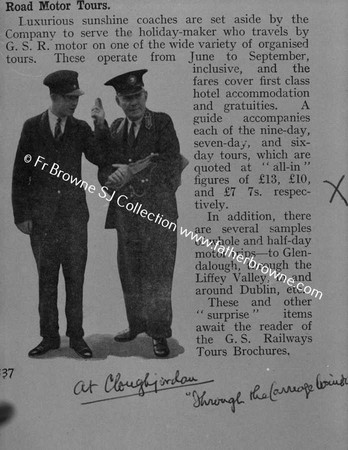 IRISH TRAVEL MAGAZINE  PICTURE OF TWO RAILWAYMEN